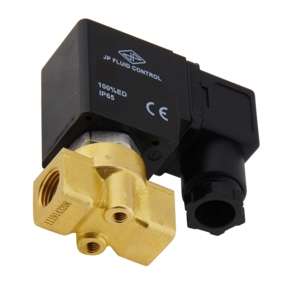 Válvula solenoide HP-DA 1/4'' latón FKM 0-100bar 120V AC