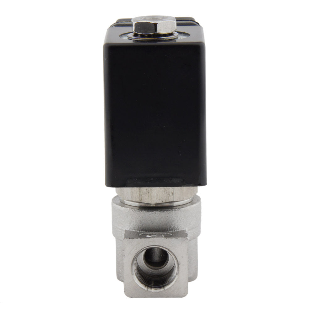 Válvula solenoide HP-DA 1/4'' de acero inoxidable FKM de alta presión 0-100bar 24V AC