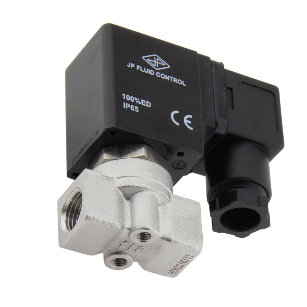 Válvula solenoide HP-DA 1/4'' de acero inoxidable FKM de alta presión 0-100bar 24V AC