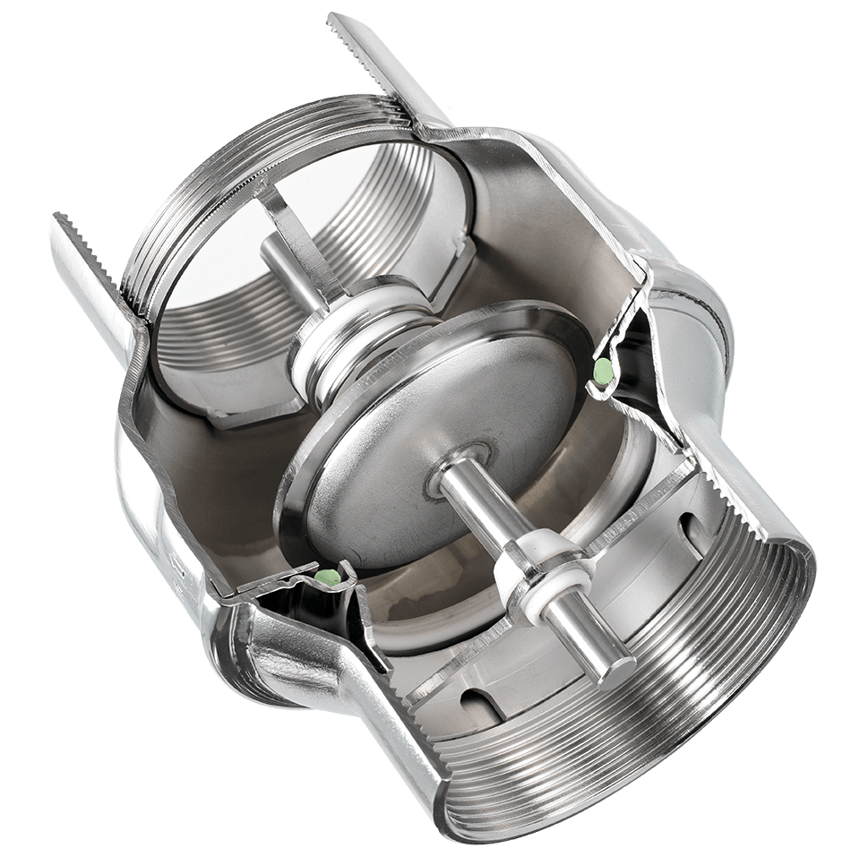 Válvula de retención G2 1/2'' de acero inoxidable 304 NBR 0,03-16bar