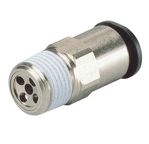 IN R1/8" x OUT 8mm Recta 0.9mm Válvula de retención Meter-Out