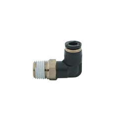 Válvula de retención de entrada R1/4" x salida 6mm con orificio de 1,7mm
