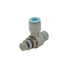 válvula de aguja neumática con codo de 1/4" - R1/4" para salas limpias