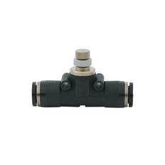 válvula reguladora de caudal de 1/4" de unión recta