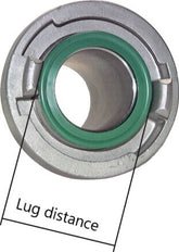 Acoplamiento Storz de aluminio forjado 52-C (66 mm) G 1 1/4'' rosca hembra