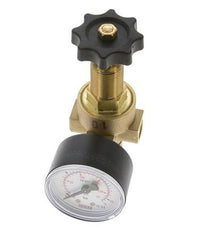Reductor de Presión de Agua y Aire Latón G1/4'' 2,5 L/min 0,5-10 bar/7-145psi