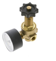 Reductor de Presión de Agua y Aire Latón G1/4'' 2,5 L/min 0,5-10 bar/7-145psi
