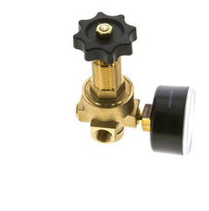 Reductor de Presión de Agua y Aire Latón G1/4'' 2,5 L/min 0,5-6 bar/7-87psi