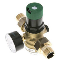 Reductor De Presión De Filtro Latón R3/4'' 52 L/Min 1.5-6 Bar/22-87Psi Agua Potable