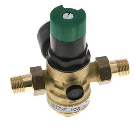 Reductor De Presión De Filtro Latón R1/2'' 40 L/Min 1.5-6 Bar/22-87Psi Agua Potable