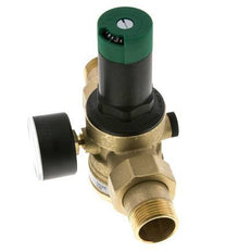 Reductor De Presión De Filtro Latón R1'' 97 L/Min 1.5-6 Bar/22-87Psi Agua Potable