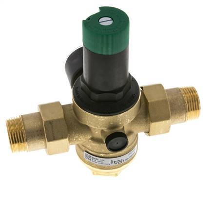 Reductor De Presión De Filtro Latón R1'' 97 L/Min 1.5-6 Bar/22-87Psi Agua Potable