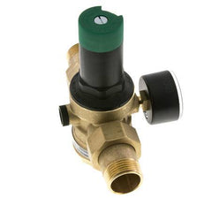 Reductor De Presión De Filtro Latón R1'' 97 L/Min 1.5-6 Bar/22-87Psi Agua Potable