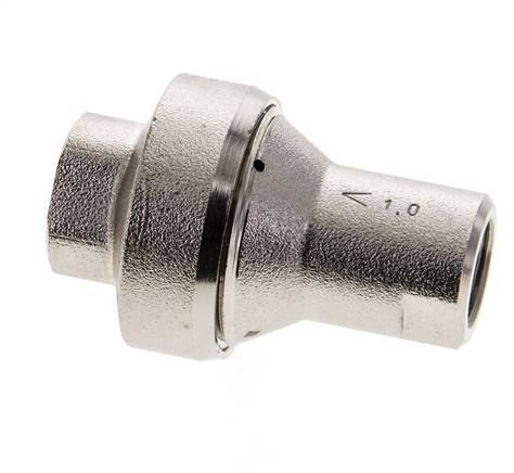 Reductor de presión en línea 1bar/14psi Latón niquelado G1/4'' 10 l/min