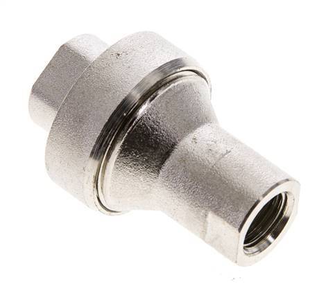 Reductor de presión en línea 7bar/102psi Latón niquelado G1/4'' 10 l/min