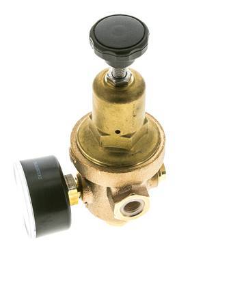 Reductor de Presión de Agua Bronce G1/4'' 8,3 L/min 1,5-8 bar/22-116psi