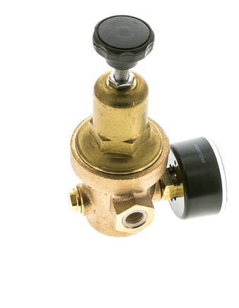 Reductor de Presión de Agua Bronce G1/4'' 8,3 L/min 1,5-8 bar/22-116psi