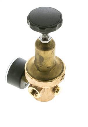 Reductor de Presión de Agua Bronce G1/4'' 8,3 L/min 0,2-2 bar/3-29psi