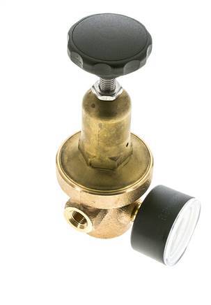 Reductor de Presión de Agua Bronce G1/4'' 8,3 L/min 0,2-2 bar/3-29psi
