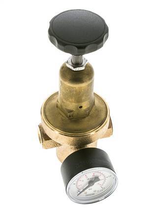 Reductor de Presión de Agua Bronce G1/4'' 8,3 L/min 0,2-2 bar/3-29psi
