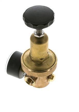Reductor de Presión de Agua Bronce G3/8'' 10 L/min 0,2-2 bar/3-29psi