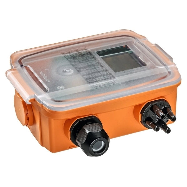 Sensor de presión diferencial -100 - 2500 Pa 0-5 V/0-10 V Aire Dual Modbus RTU LCD