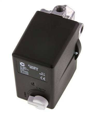 presostato para compresores de 6 a 16bar 1xG1/2'' 3xG1/4'' 400VAC | MDR-3-16-K
