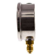 -1..3 Bar (-15..44 psi) Manómetro de glicerina Abajo Acero inoxidable/Latón 63 mm Clase 1.6