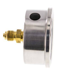 0..1 Bar (0..15 psi) Glycerin Pressure Gauge Rear Stainless steel/Brass 63 mm Class 1.6