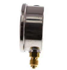 0..250 Bar (0..3626 psi) Manómetro de glicerina Abajo Acero inoxidable/Latón 63 mm Clase 1.6