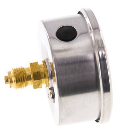 0..2.5 Bar (0..36 psi) Manómetro de glicerina Trasera Acero inoxidable/Latón 63 mm Clase 1.6