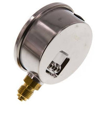 0..2.5 Bar (0..36 psi) Manómetro de glicerina Abajo Acero inoxidable/Latón 63 mm Clase 1.6