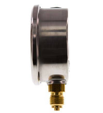 0..400 Bar (0..5802 psi) Manómetro de glicerina Abajo Acero inoxidable/Latón 63 mm Clase 1.6