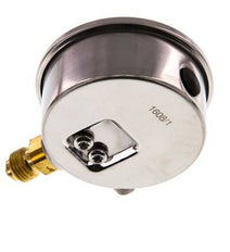 0..400 Bar (0..5802 psi) Manómetro de glicerina Abajo Acero inoxidable/Latón 63 mm Clase 1.6
