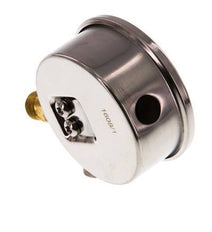 0..400 Bar (0..5802 psi) Manómetro de glicerina Abajo Acero inoxidable/Latón 63 mm Clase 1.6