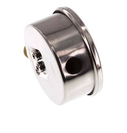 0..60 Bar (0..870 psi) Manómetro de glicerina Abajo Acero inoxidable/Latón 63 mm Clase 1.6
