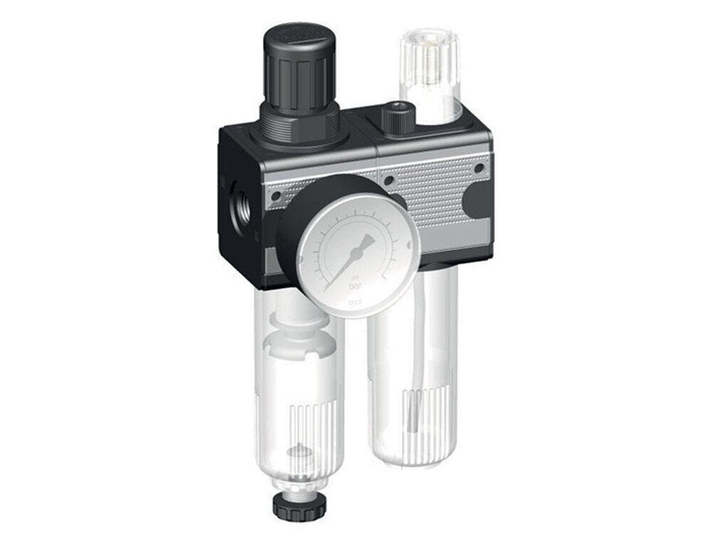 FRL 2 Partes G3/8'' 1200l/min 0.2-6.0bar/3-87psi Semi-Automático Policarbonato Multifix 1