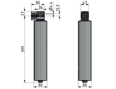 Secador de diafragma 1/4'' 350l/min Mutifix