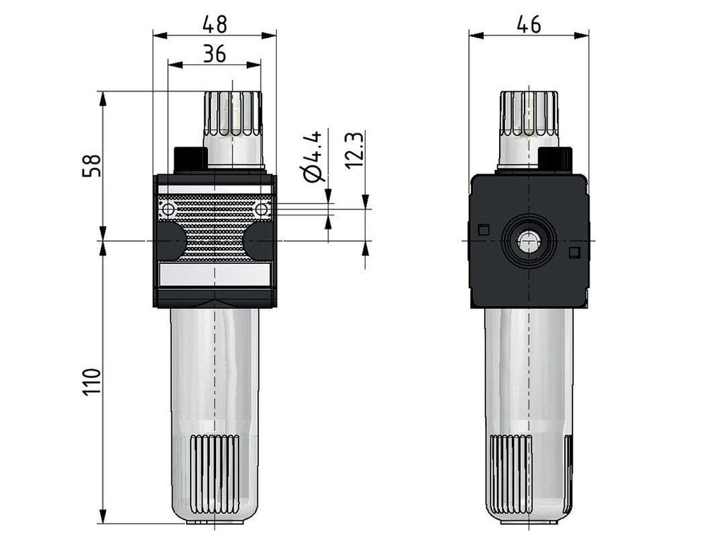 Lubricador G3/8'' Jaula Protectora Policarbonato Multifix 1