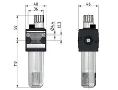 Lubricador G3/8'' Jaula Protectora Policarbonato Multifix 1
