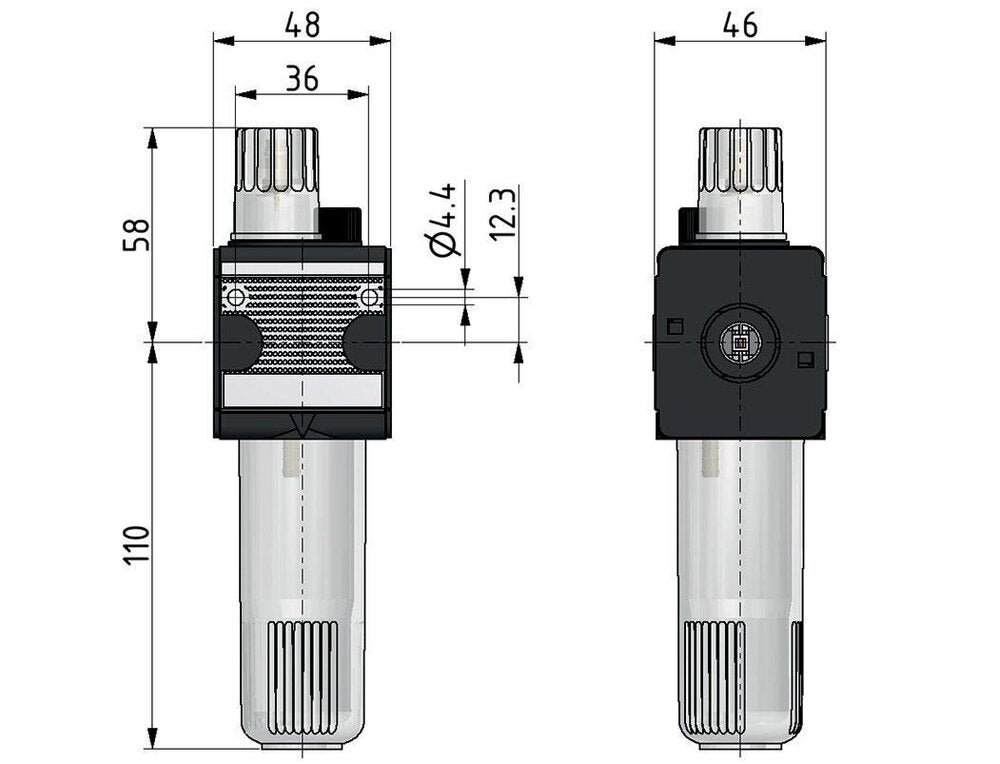 Lubricador Micro Oil-Fog G1/4'' Multifix 1