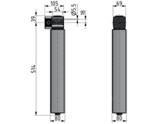 Secador de diafragma 1/2'' 820l/min Mutifix