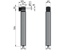 Secador de diafragma 1/2'' 1100l/min Mutifix