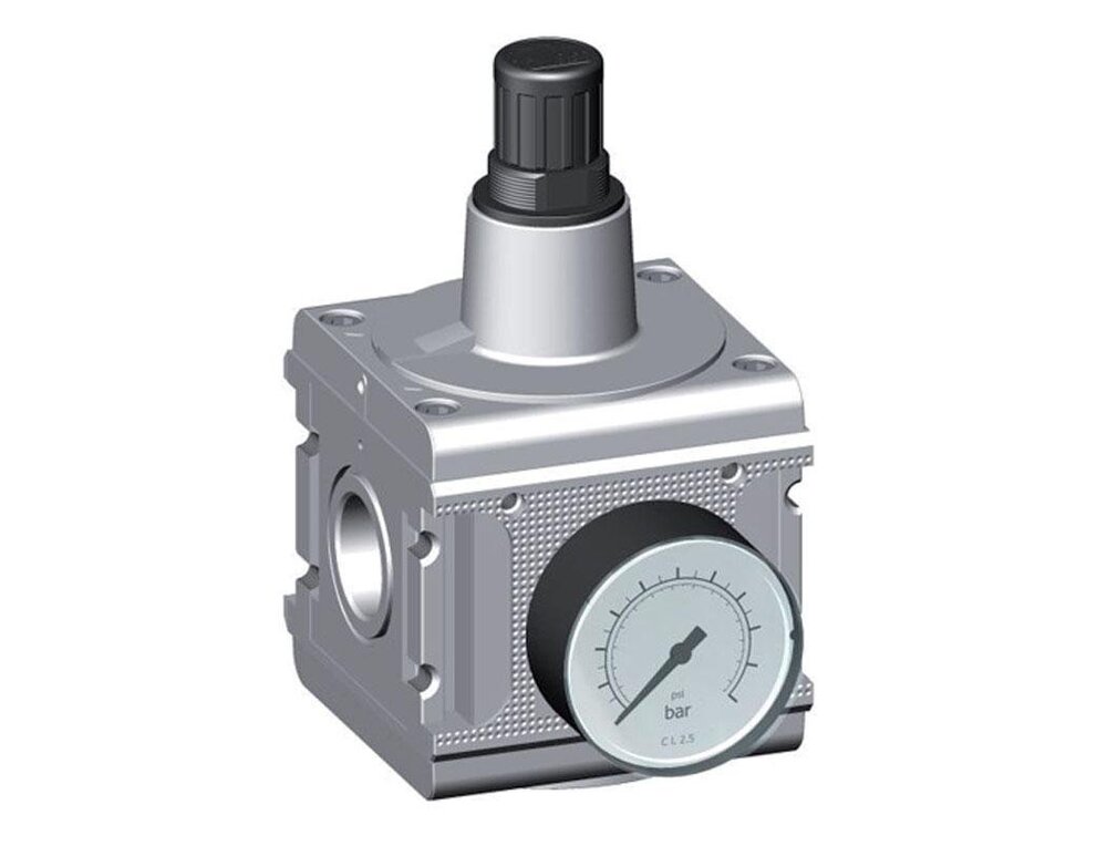 Regulador de presión G1'' 17500l/min 0.2-6.0bar/3-87psi Aluminium Multifix 5