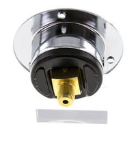 -1..0 Bar (-15..0 psi) Panel Mount Pressure Gauge Steel/Brass 40 mm Class 2.5 (Front Panel)
