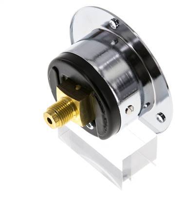 -1..0 Bar (-15..0 psi) Panel Mount Pressure Gauge Steel/Brass 40 mm Class 2.5 (Front Panel)