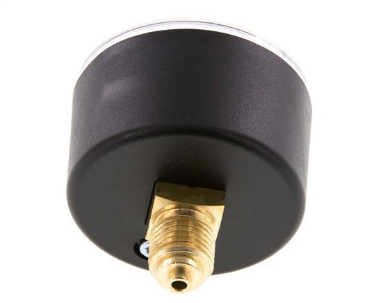 Manómetro 0..0.6 Bar (0.9 psi) Plástico trasero / latón 50 mm Clase 2.5