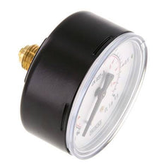0..0.6 Bar (0..9 psi) Pressure Gauge Rear Steel/Brass 63 mm Class 1.6