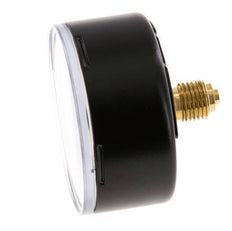 0..0.6 Bar (0..9 psi) Pressure Gauge Rear Steel/Brass 63 mm Class 1.6