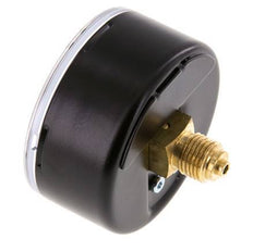 0..0.6 Bar (0..9 psi) Pressure Gauge Rear Steel/Brass 63 mm Class 1.6